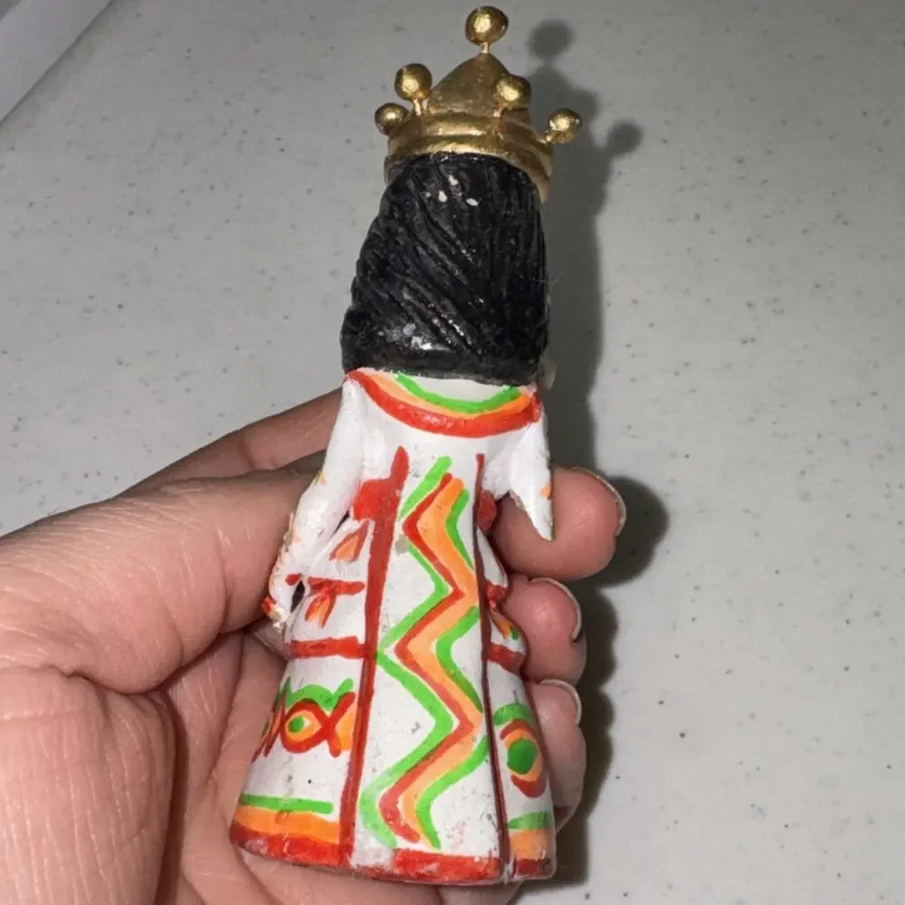 VTG Mexican Hand Painted Folk Art Clay Nacimientos Nativity 10pc Bright SEE PICS